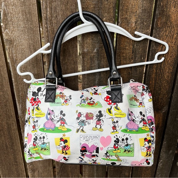 Disney Parks Mickey & Minnie Mouse Cartoon Purse Handbag - Picture 7 of 14